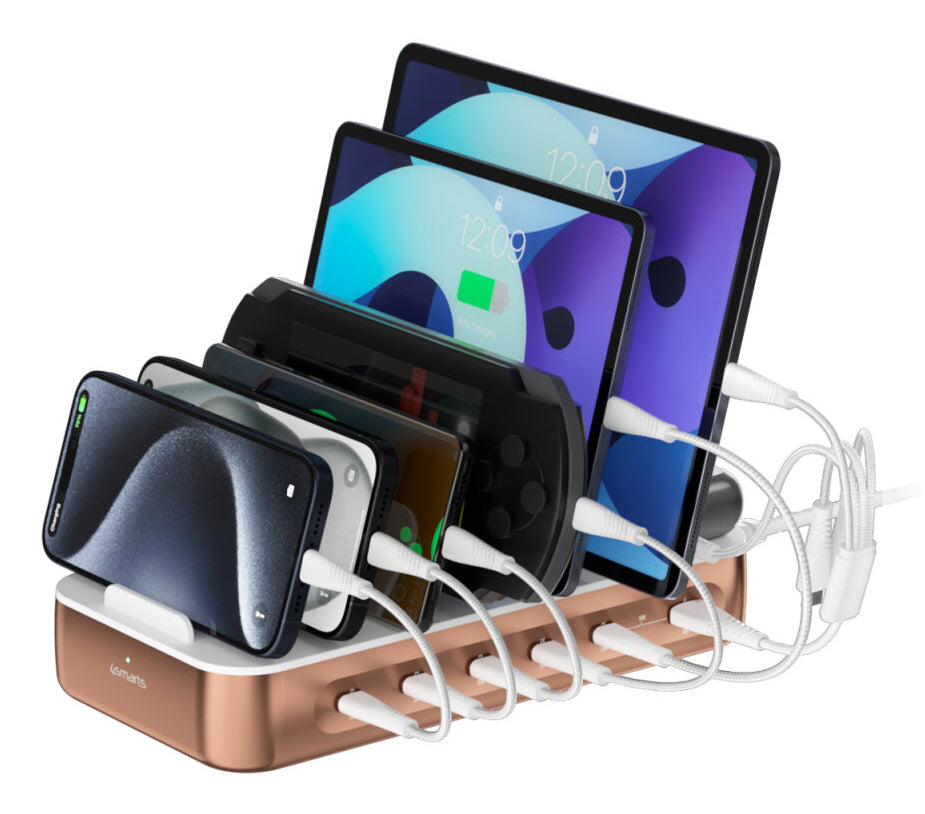 4smarts Team Ladestation – 5× USB-C + 1× USB-A – für Nintendo Switch, Smartphone, Tablet und mehr