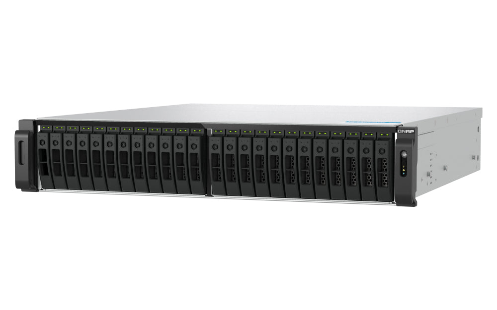 QNAP TS-H3077AFU-R5-32G Speichergerät – 32 GB, 2U 30×2,5", UDIMM DDR5 Non-ECC, RPS