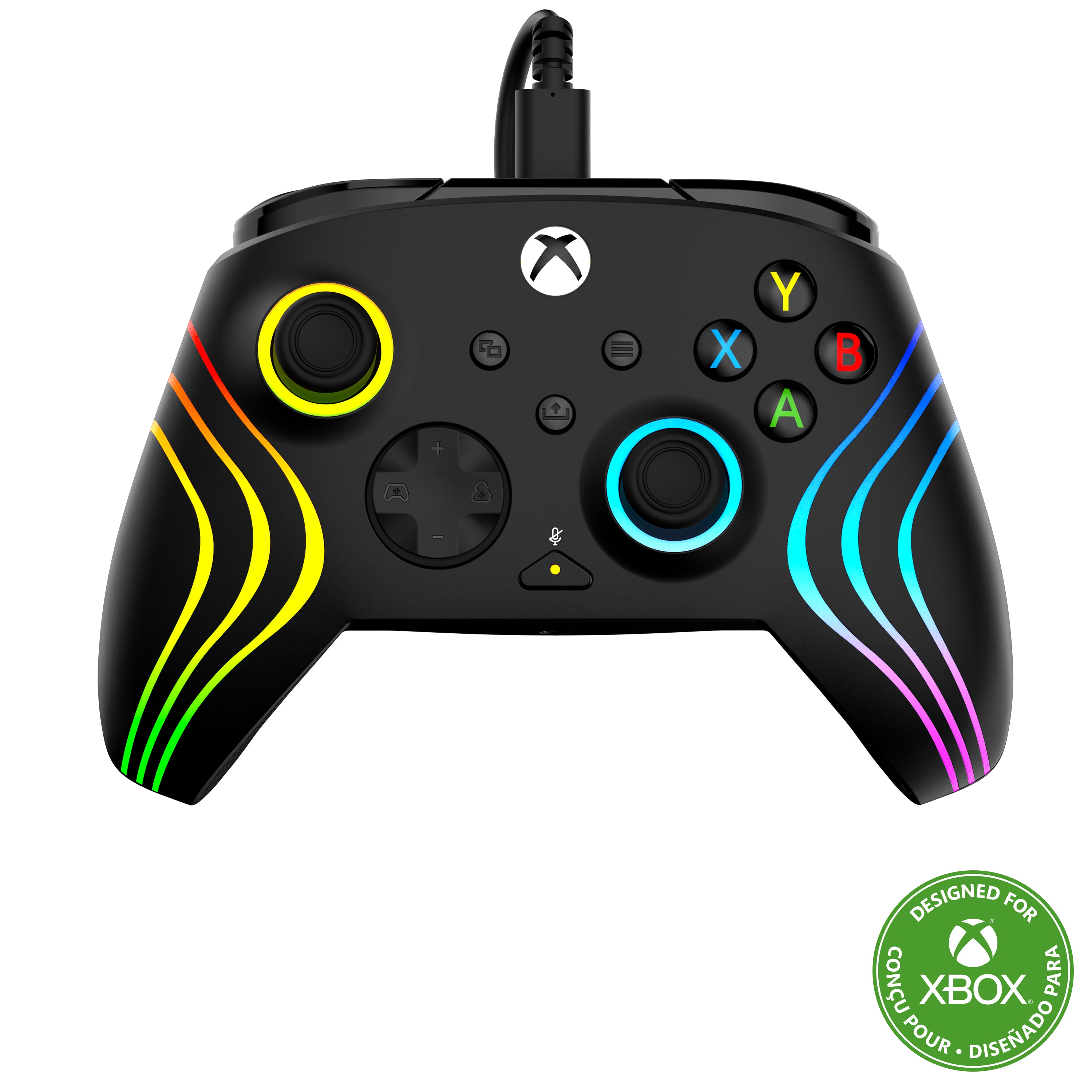 Turtle Beach Gamepad Afterglow Wave – für Xbox Series X|S, Xbox One, Windows-PCs, USB-C, schwarz