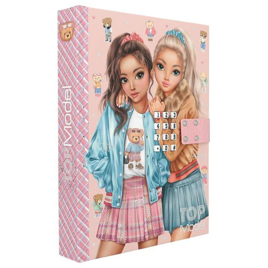 Depesche Top Model Tagebuch – 200 × 145 mm – 80 Seiten – mehrfarbig, Teddy – für Kinder