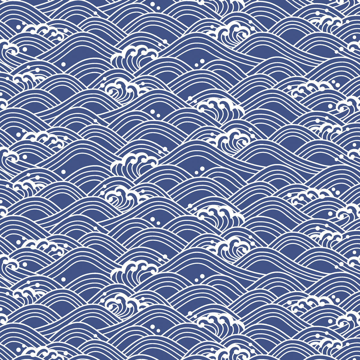 Paper + Design Servietten Wellen Blau – 33 × 33 cm, 3-lagig – 20 Stück