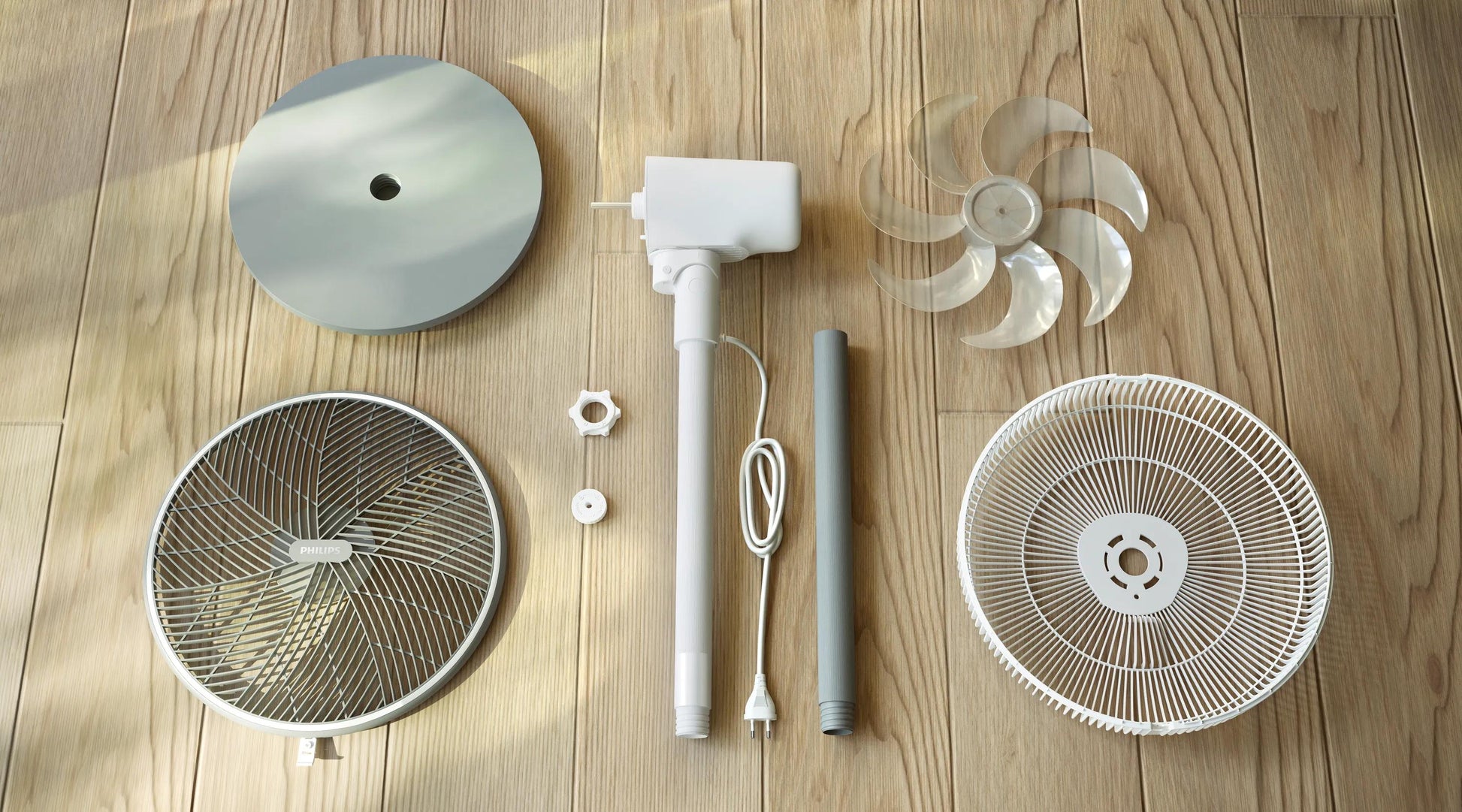 Philips Standventilator CX2550/00 – 40 cm, 3 Stufen, oszillierend, Timer, 48 W, 46 dB, Weiss