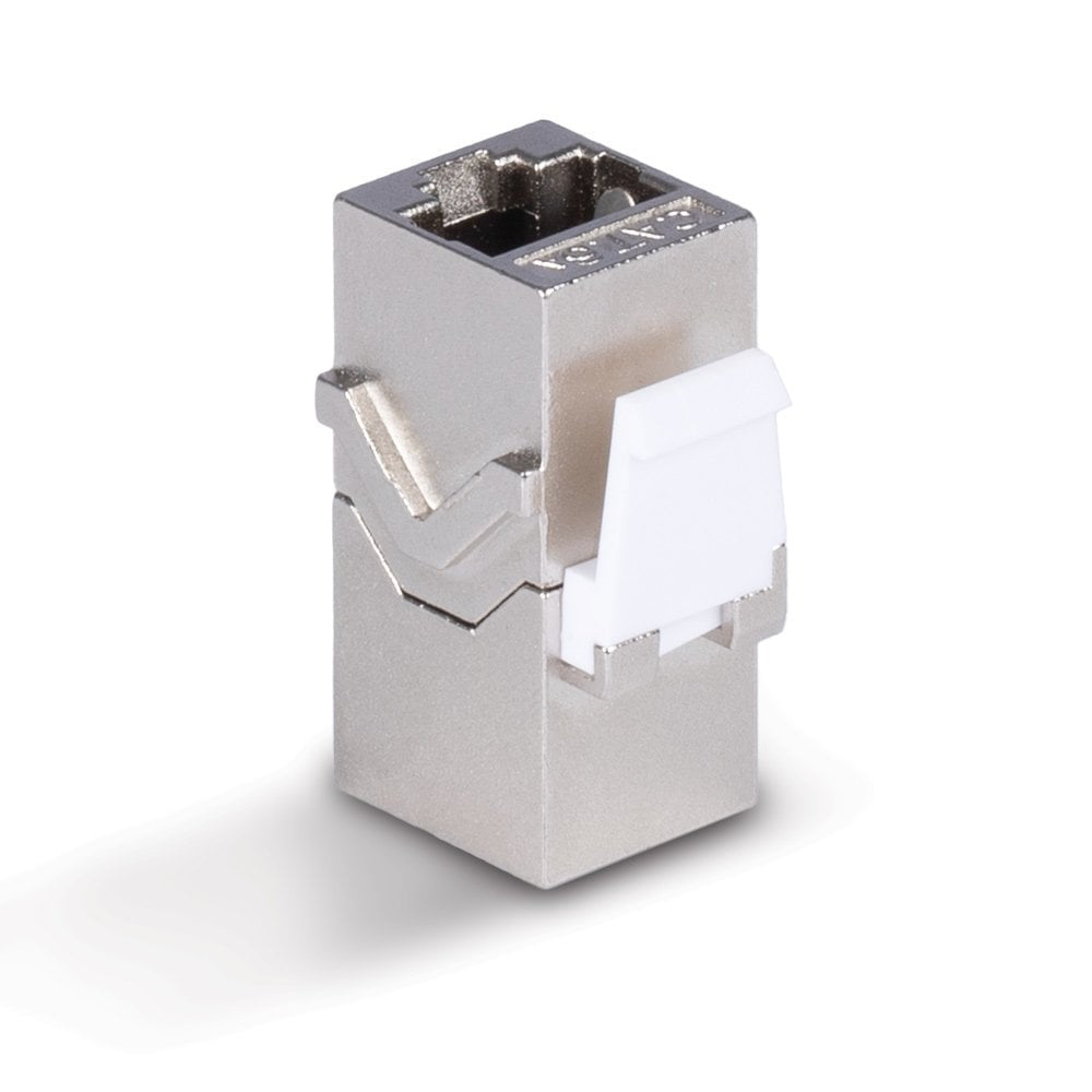Lindy 60188 Keystone-Modul – RJ-45 zu RJ-45, Cat6a, 500 MHz, Nickel/Gold-Kontakte, Zinkgehäuse