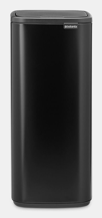 Brabantia Papierkorb – 30 l – Stahl, Schwarz matt – B × H 280 × 650 mm