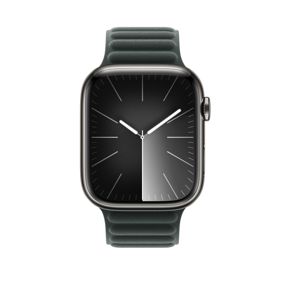 Apple Magnetic Link – Armband – für Apple Watch 45 mm, Evergreen, S/M, Aus recyceltem Material