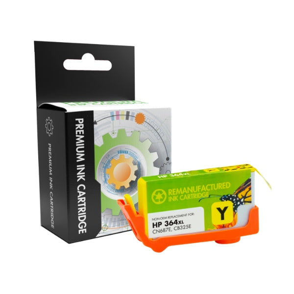 Static Control Components Tintenpatrone 364XL (CB325EE), Gelb, 750 Seiten, Kompatibel – für HP