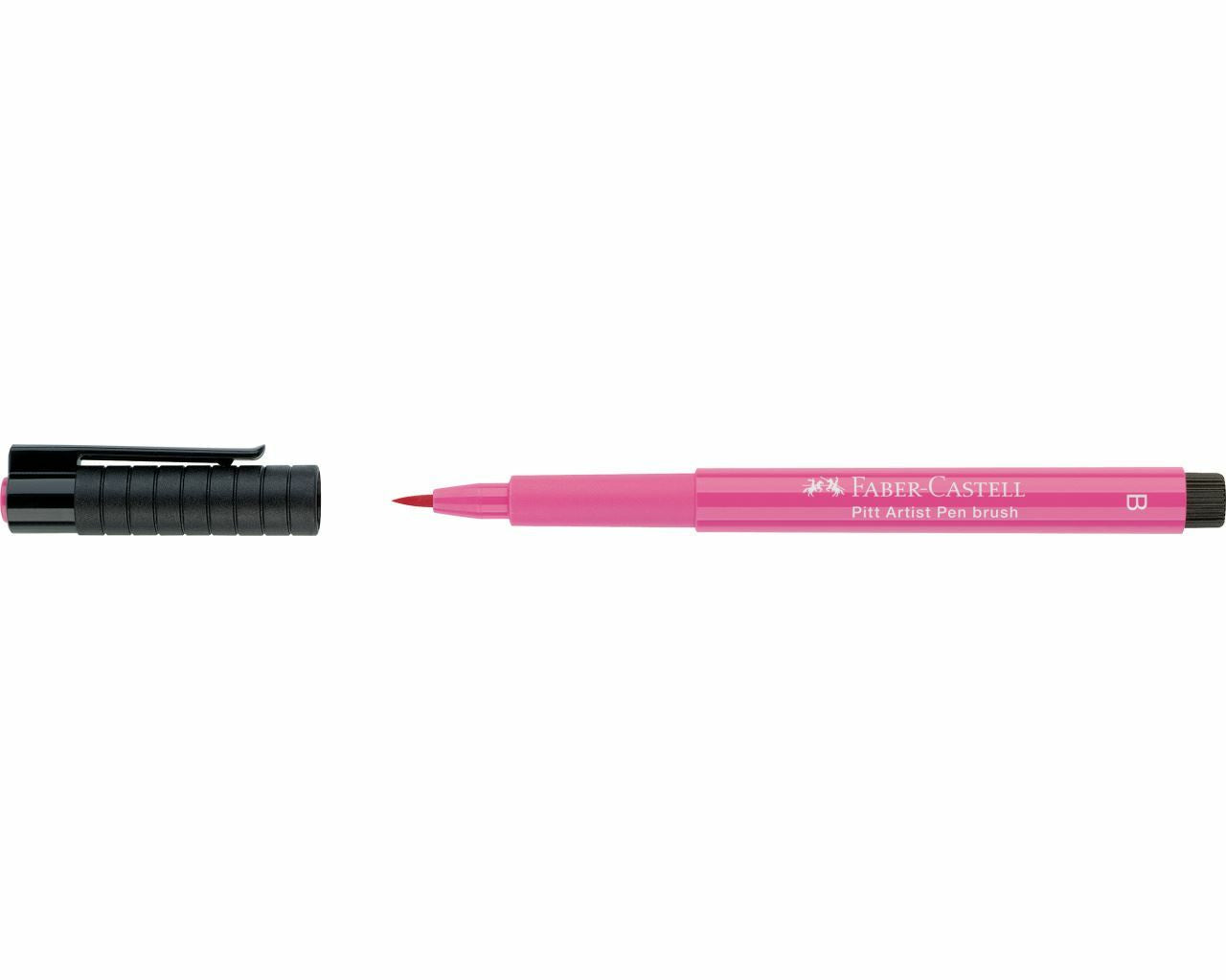 Faber-Castell Pitt Artist Pen Pinselstift – 2,5 mm, pigmentiert, wasserfest, pink