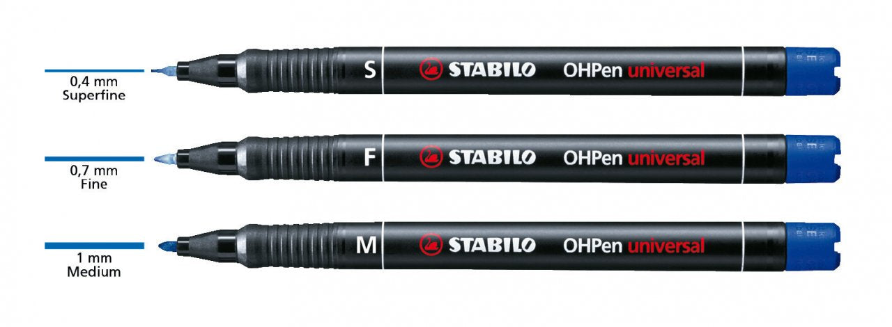 STABILO Permanentmarker für OHP-Folien – Schwarz