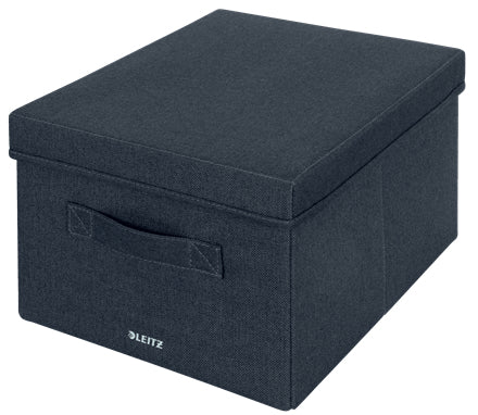 Leitz Faltbox 22 l – faltbar – Karton – dunkelgrau – 285 × 203 × 380 mm – 2 Stück