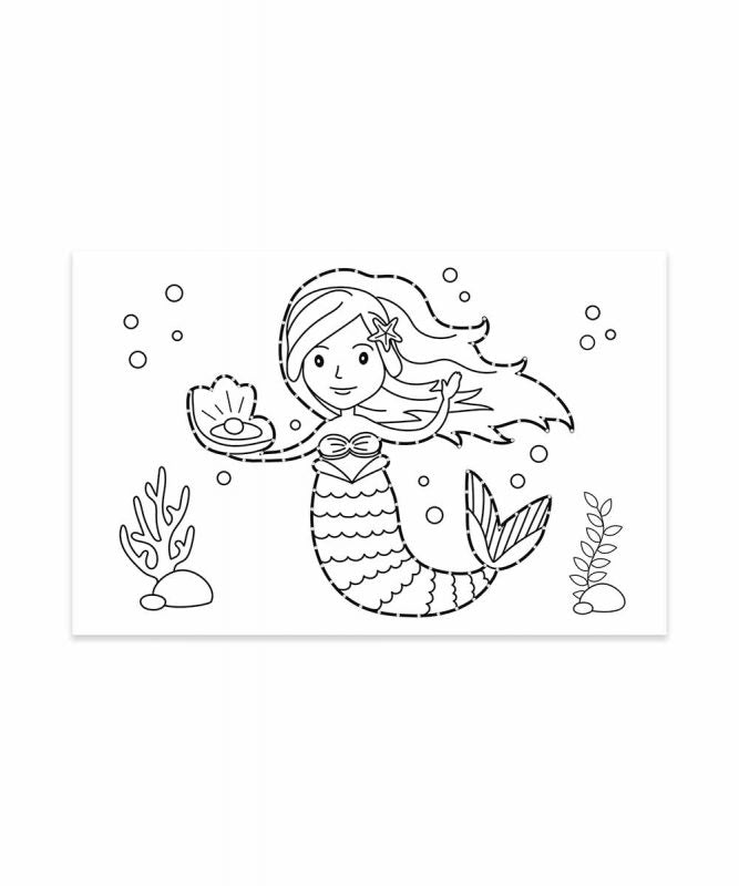 URSUS Bilder-Set zum Ausmalen – 11 × 17 cm, Tiermotiv, Weiss – 100 Stück
