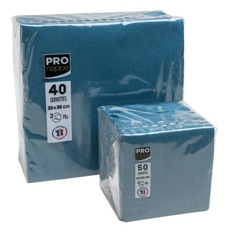 PRONAPPE PRO nappe Servietten blau – 20 × 20 cm, 2-lagig – 50 Stück