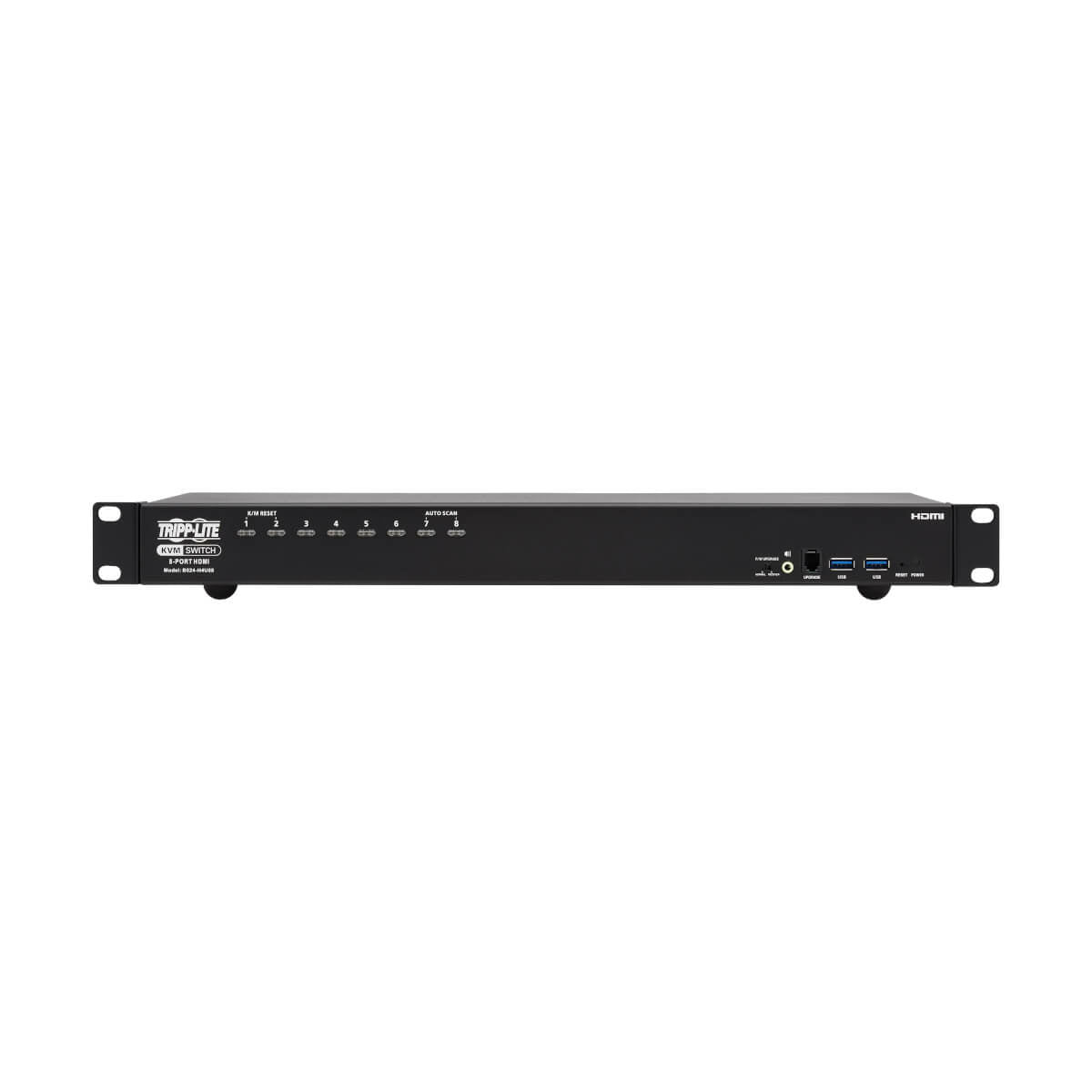 Tripp Lite B024-H4U08 – 8-Port HDMI KVM-Switch – 4K/60 Hz, USB 2.0-Hub, Audio, 1U-Rack