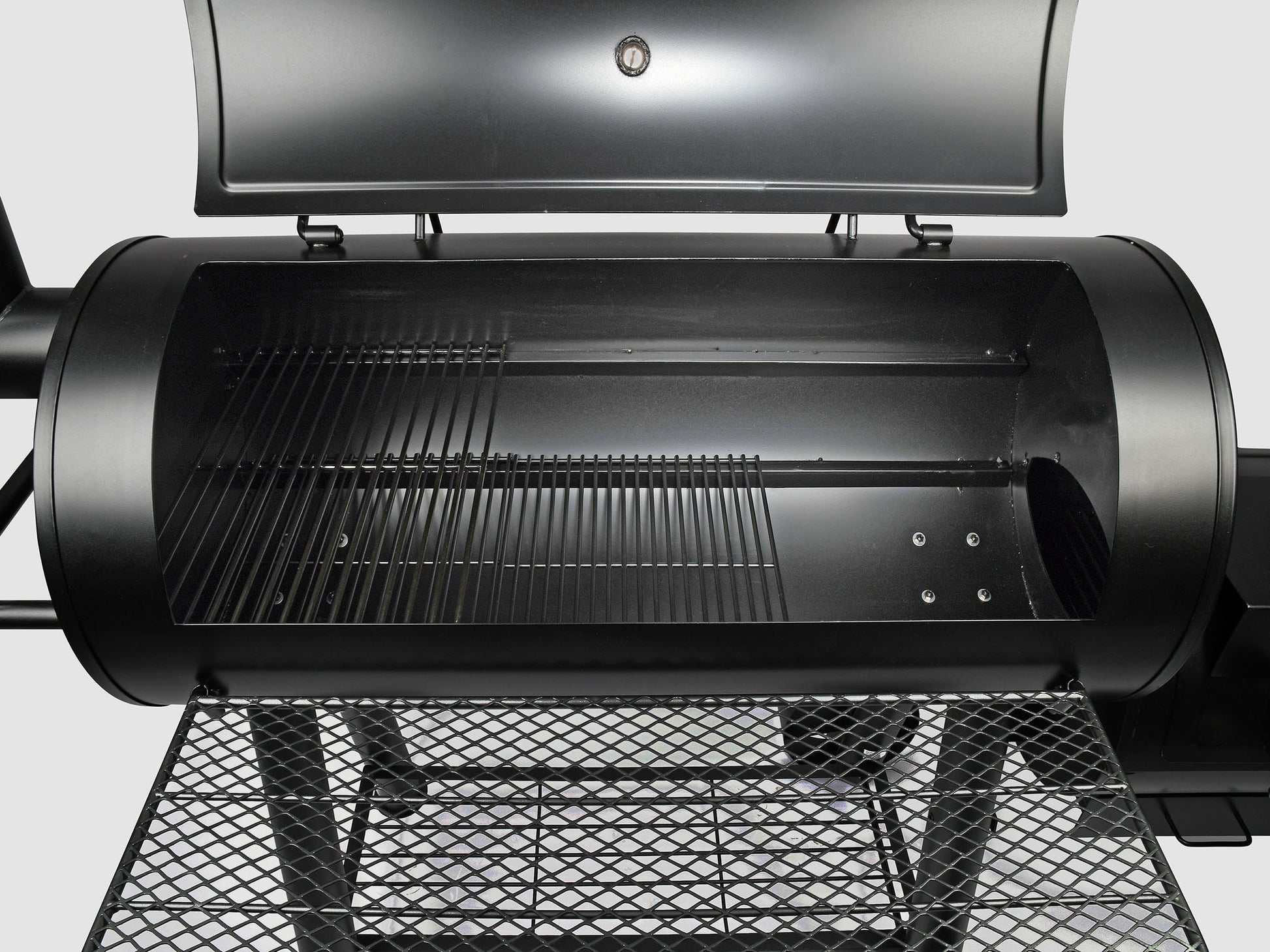 BBQ Dragon Smoker Nevada – Kochfläche 44 × 51 cm, Gusseisen, 86 × 172 × 152 cm – schwarz