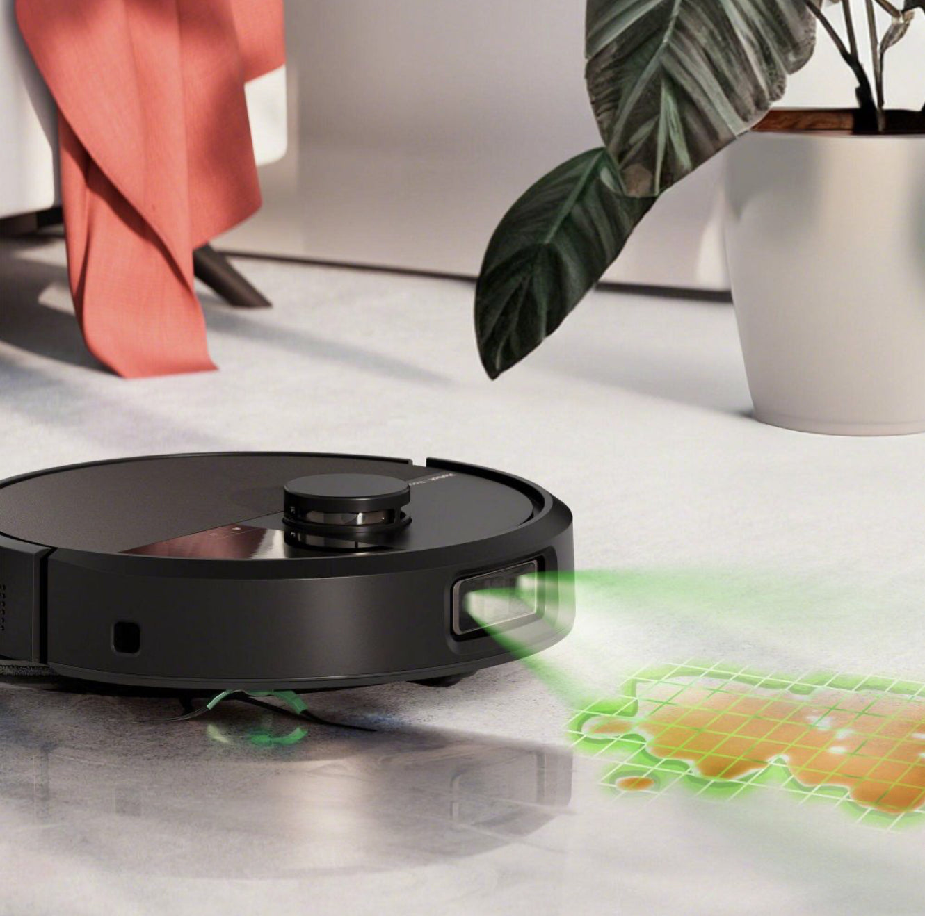 iRobot Roboterstaubsauger Roomba Plus 505 – 0,3 l, Akkubetrieb, 35,7 × 35,1 × 10,6 cm, 4,4 kg