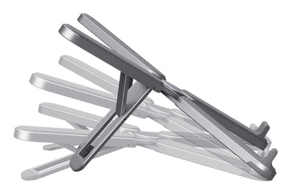 Trust Laptop- & Tablet-Ständer – für Notebooks bis 17,3", Aluminium, Grau