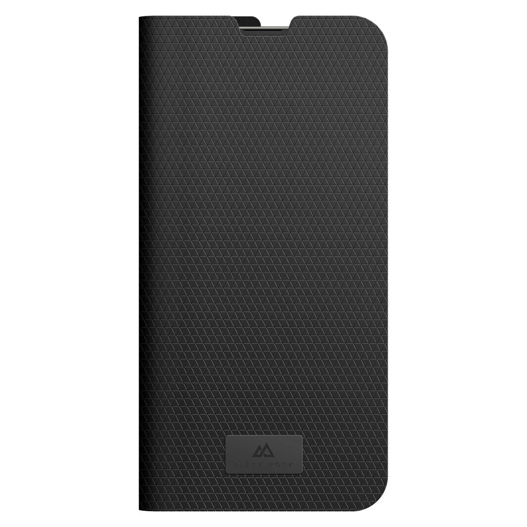 Black Rock Booklet-Hülle The Classic – für Apple iPhone 14 – schwarz – Kunstleder, mit Kartenfach
