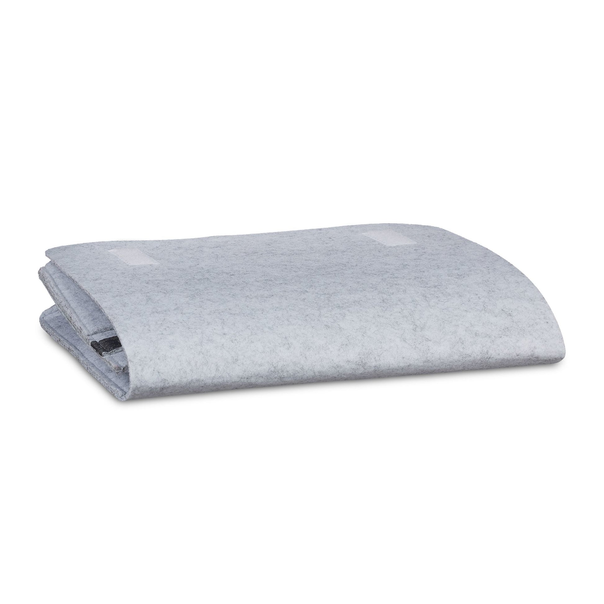 Relaxdays Aufbewahrungstasche – Filz – Grau – 6 Fächer, mit Klettverschluss – 315 × 270 × 50 mm