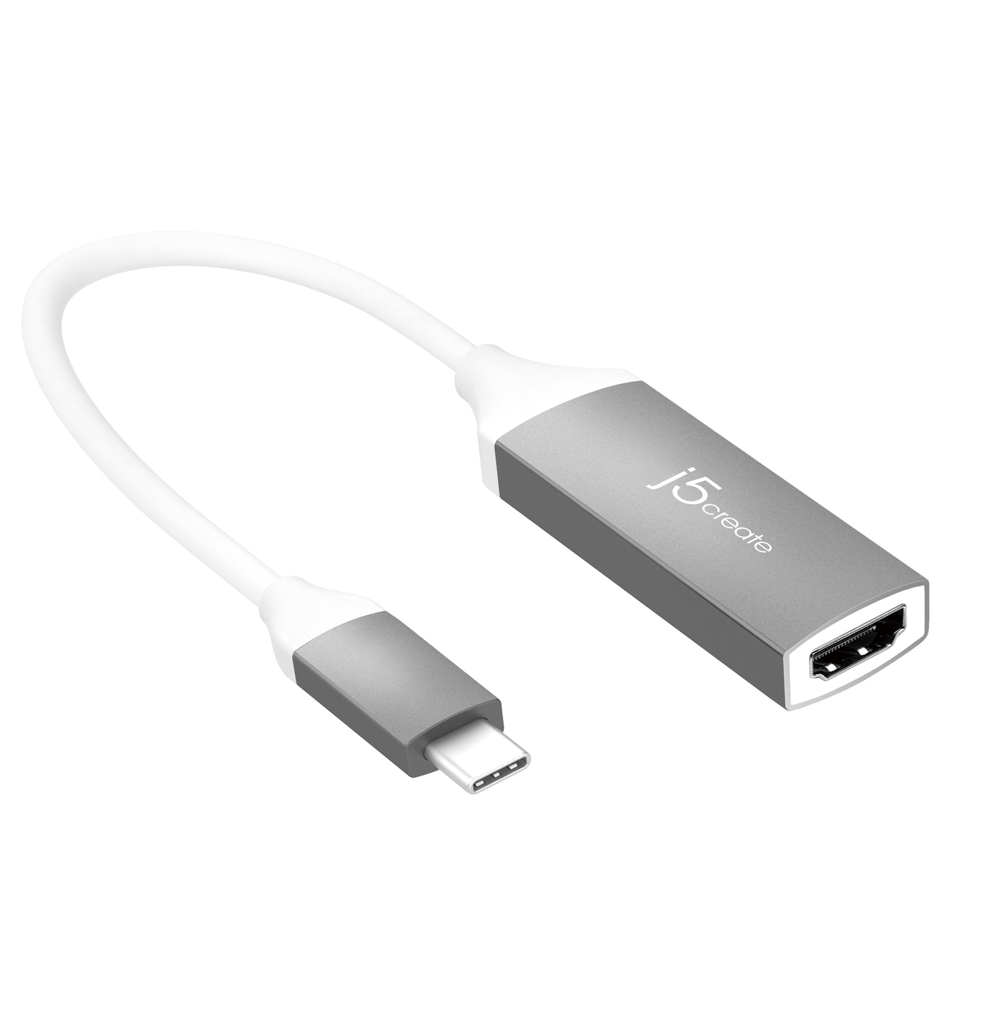 j5create JCA153G-N USB-C zu HDMI Adapter – 4K (3840 × 2160) @ 60 Hz, 14,5 cm, HDMI 2.0