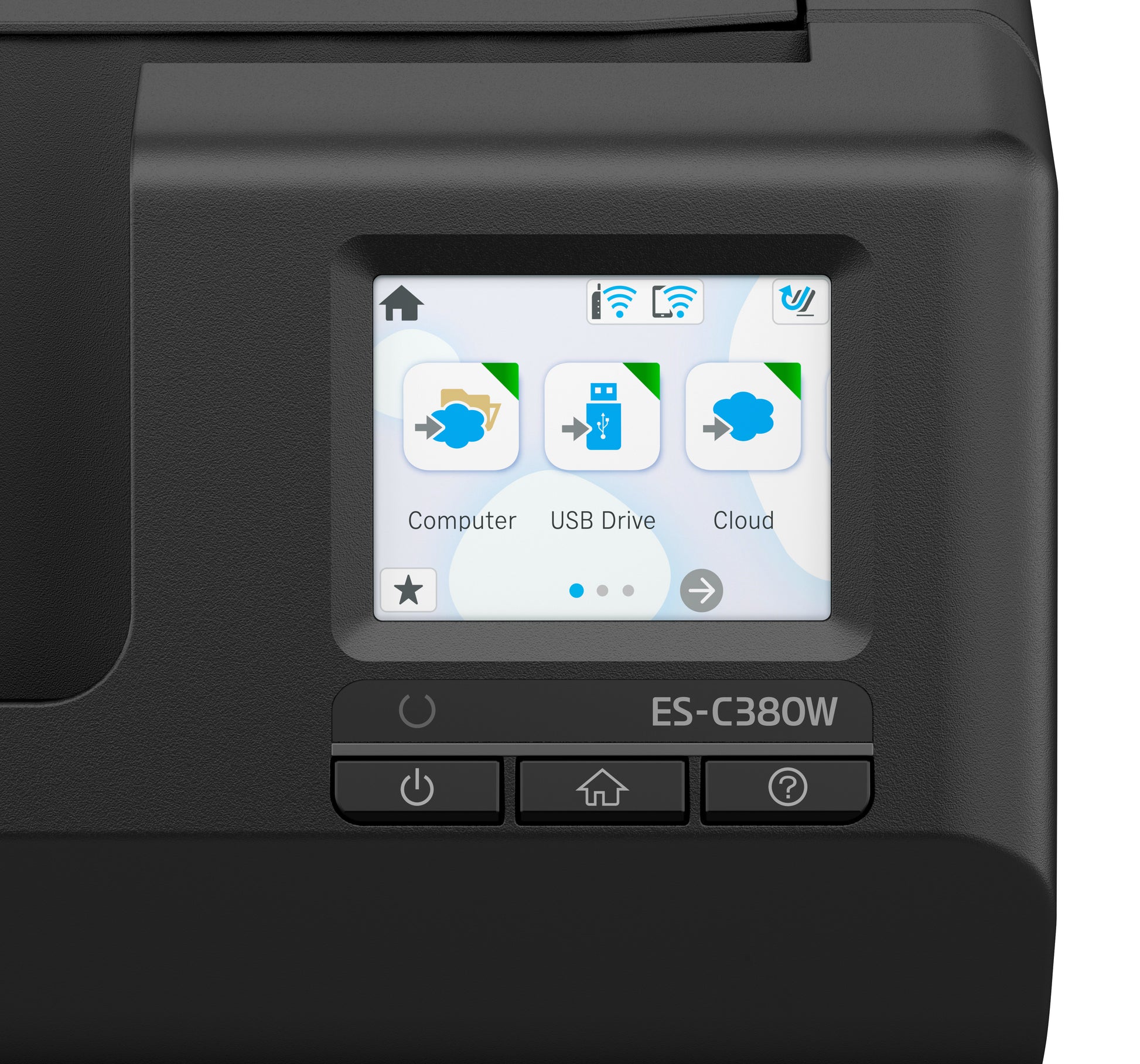Epson Es-C380W – Dokumentenscanner, A4, Duplex, 600 dpi, ADF 20 Blatt, WLAN, USB, für Windows