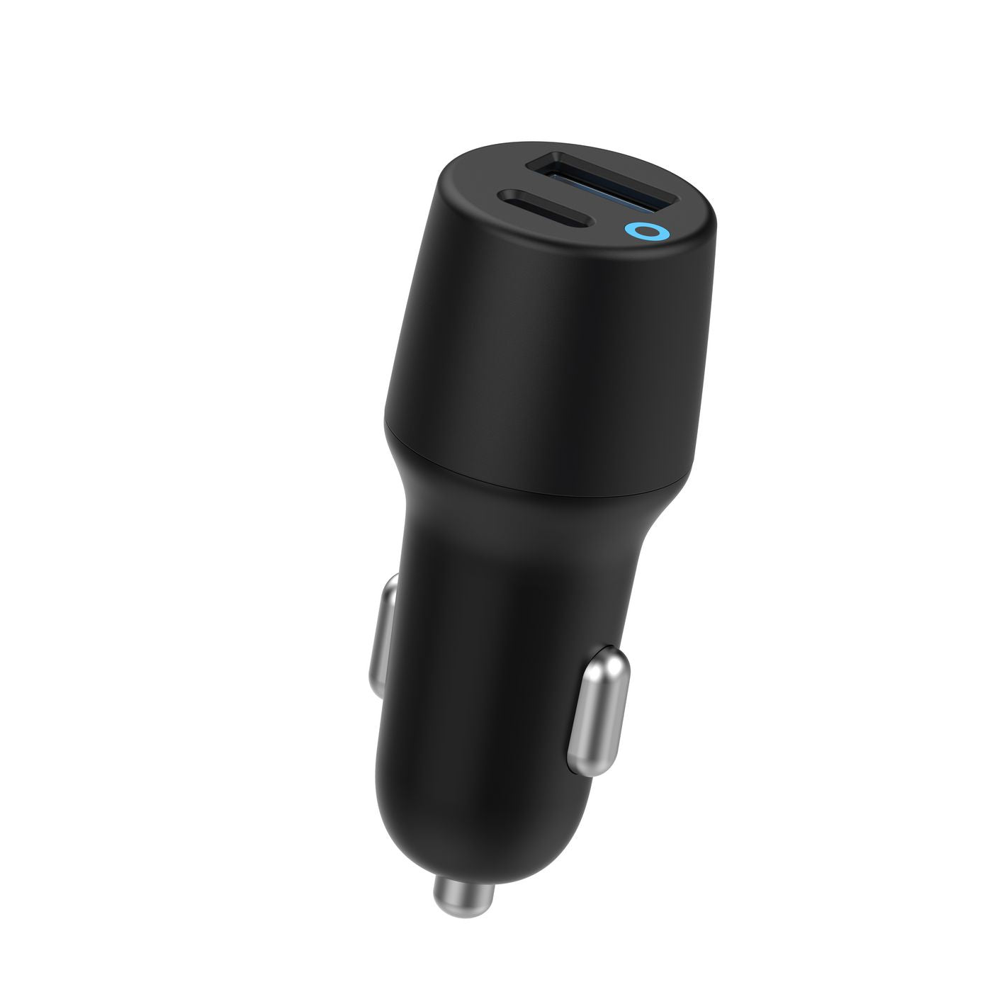 eSTUFF Auto-Ladegerät 38 W – USB-C×1, USB-A×1 – Zigarettenanzünder 12/24 V – für Smartphones