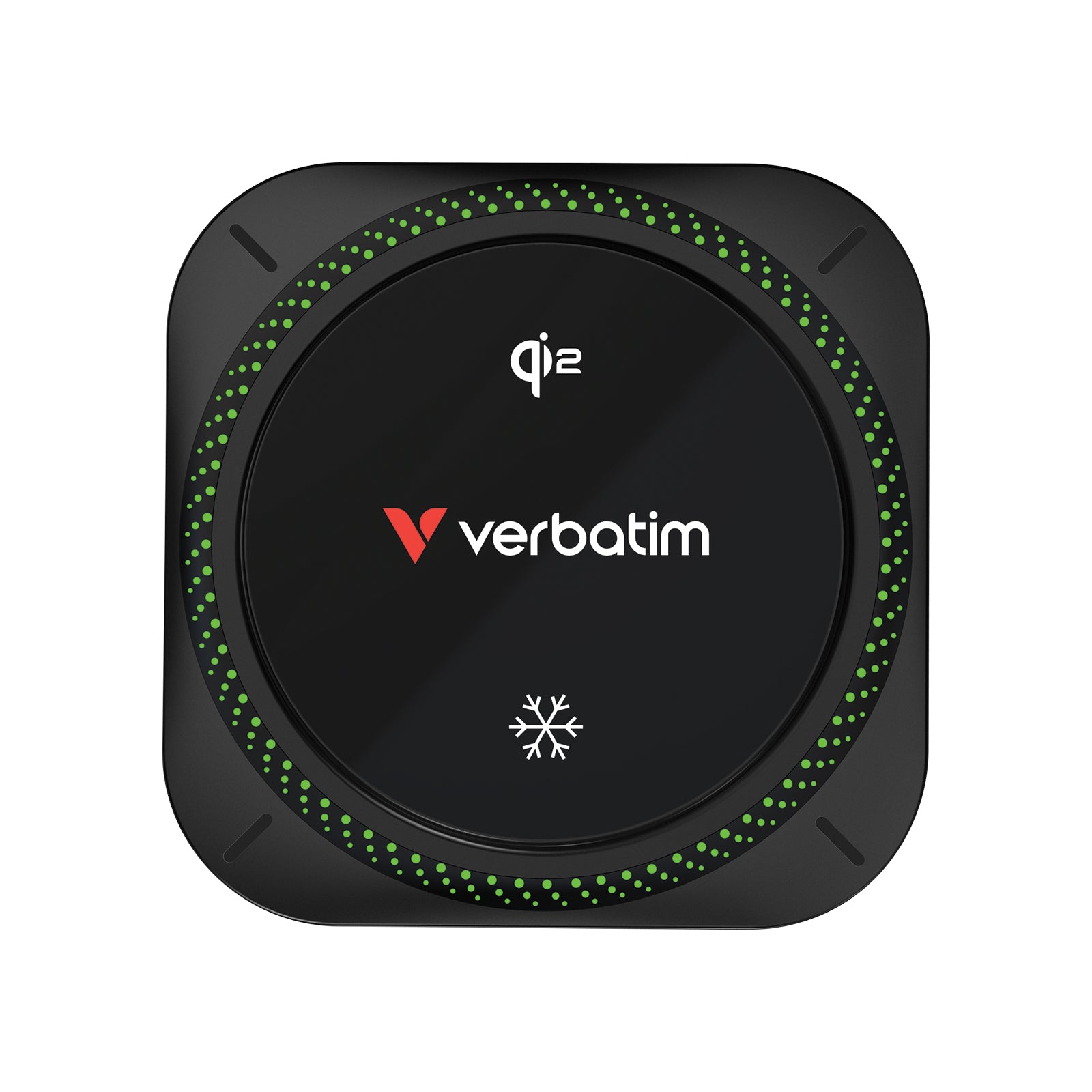 Verbatim Kabelloses Ladegerät, MagSafe/Qi2, 15 W – für iPhone ab 12 (MagSafe) & Qi2 Android – Schwarz