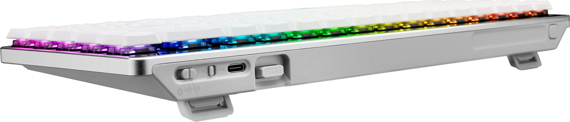 ASUS ROG Falchion RX – Gaming-Tastatur 65% – Mechanisch, RGB – Bluetooth & 2,4 GHz USB-A (Empfänger) – Weiss