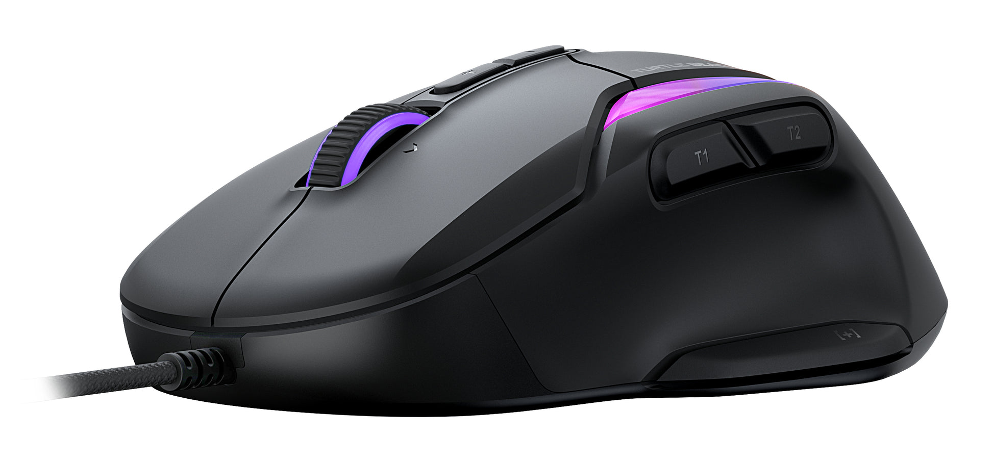Turtle Beach Kone II Gaming-Maus – kabelgebunden, USB-A, 26'000 dpi, 7 Tasten, RGB, Easy-Shift, Schwarz