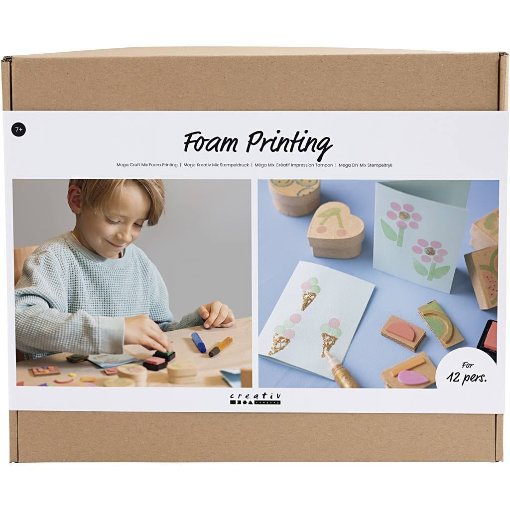 Creativ Company Bastelset Linoldruck – Papier, Mehrfarbig – ab 7 Jahren