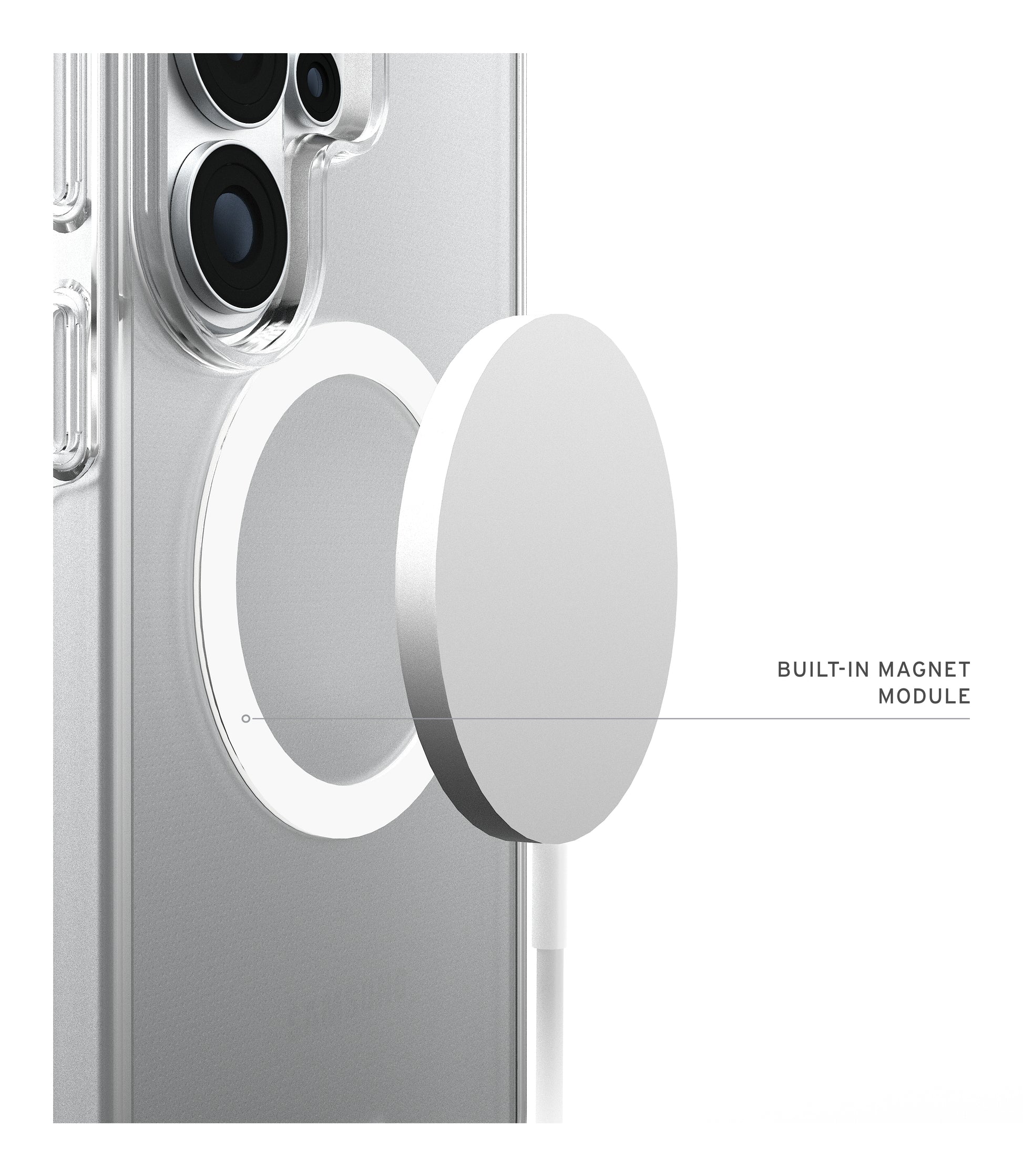 Urban Armor Gear UAG Scout Backcover – für Samsung Galaxy S26+ – MagSafe, mit Ständer, PC, Transparent/Weiss