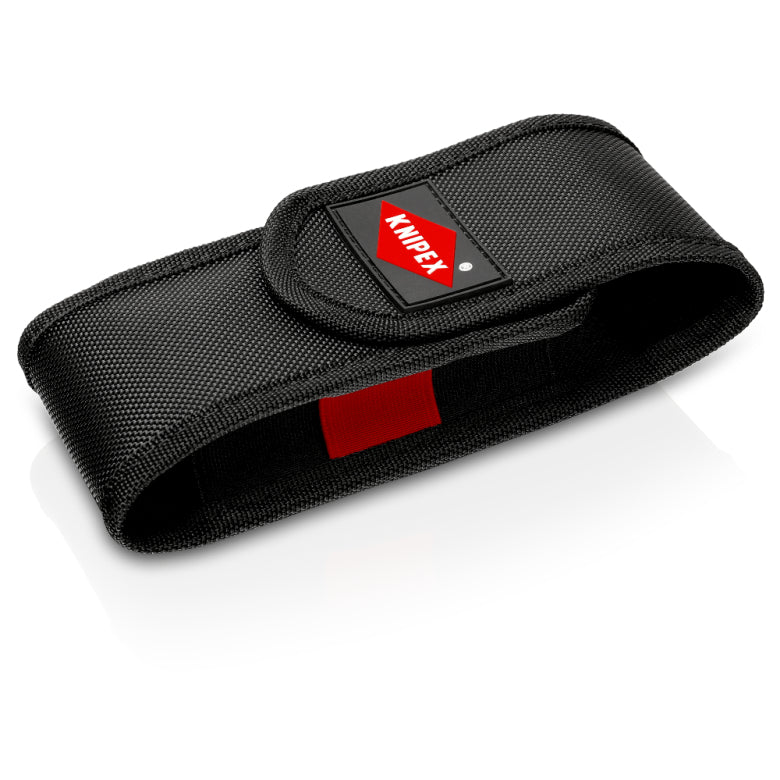 Knipex Gürteltasche – Schwarz, Polyester, B 75 × H 180 × T 55 mm, für zwei Zangen 45 mm