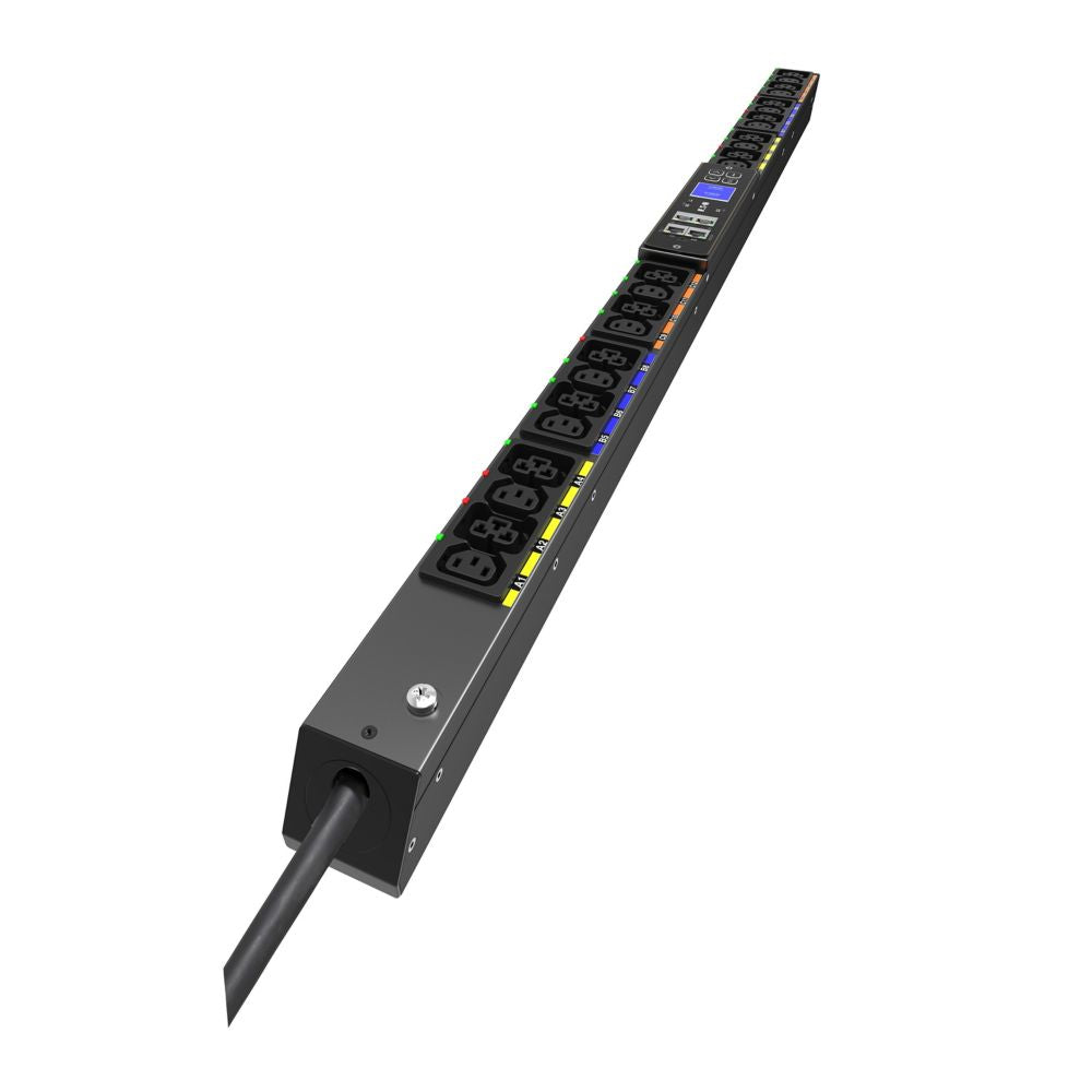 Eaton PDU G4 SW Rack-PDU 11000 W – Geschaltet, dreiphasig – 0U senkrecht, Eingang CEE 16A 3Ph – C13×12, C39×12