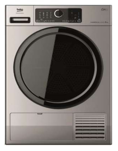 Beko Wäschetrockner AWZ 9HPS/PRO BP – 9 kg, Wärmepumpe, A – Schwarz/Silber