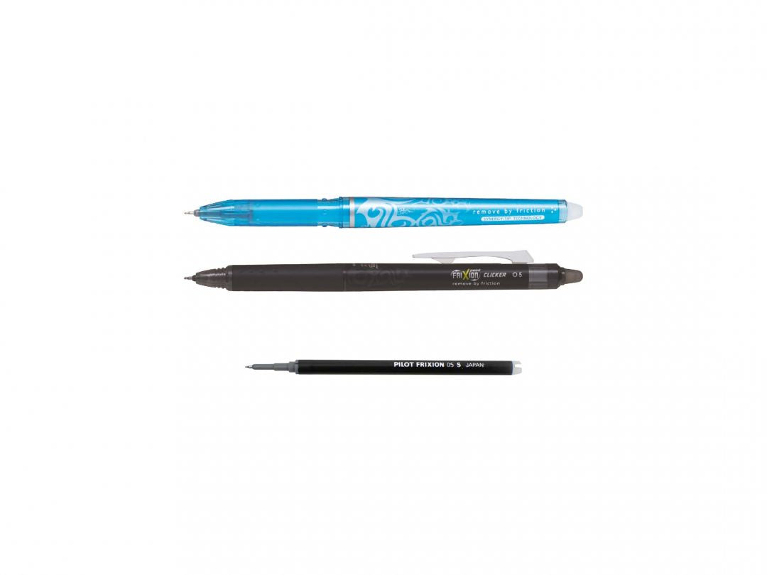 Pilot Rollerpatronen FriXion – Violett, 0,5 mm, löschbar, geruchsarm, 3 Stk.