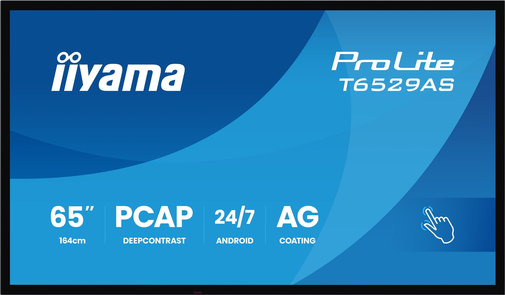 iiyama 65" UHD 4K Touch – Android, 500 cd/m²