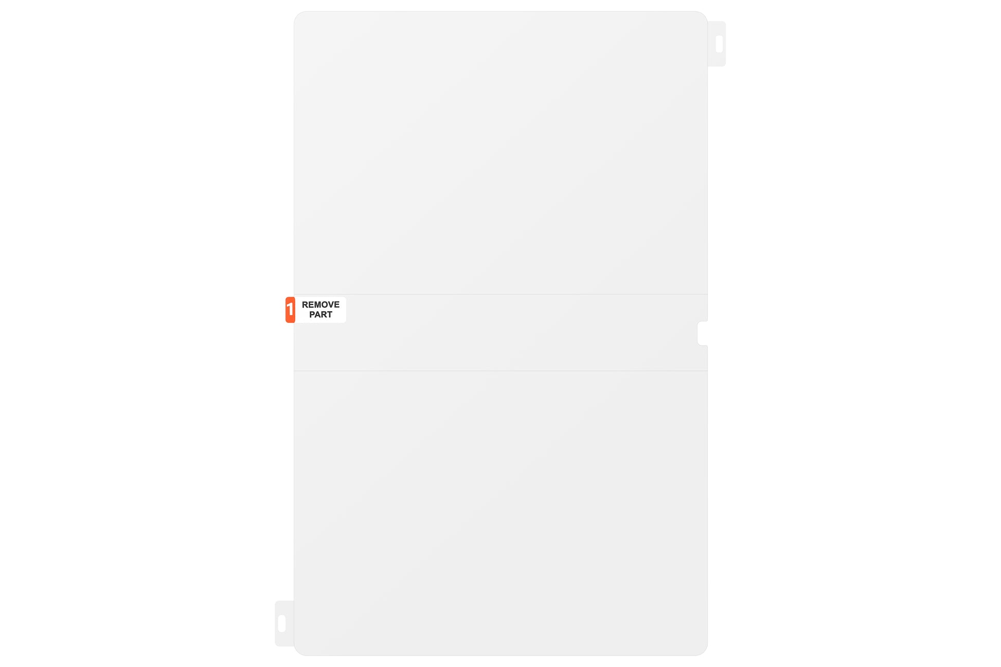 Samsung EF-UX910CTEGWW Zubehörtasche – für Galaxy Tab S9 Ultra, 14,6", transparent