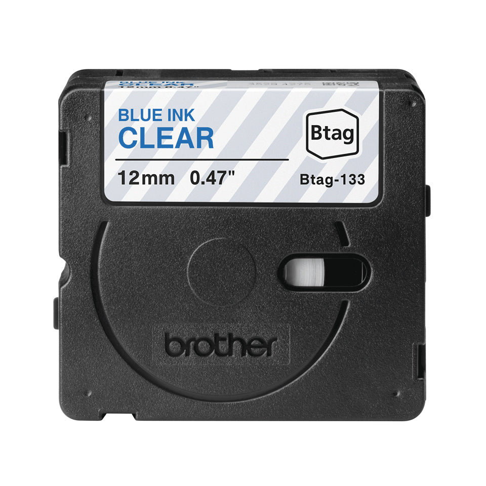 Brother Schriftband – 12 mm × 4 m, transparent, blau