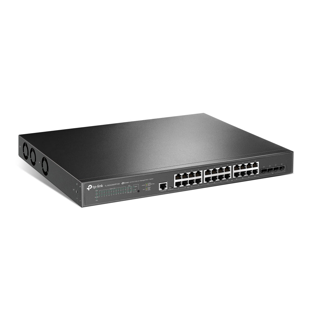TP-Link TL-SG3428XPP-M2 – Verwalteter L2+ Switch – 24× 2,5G, 4× SFP+, PoE+ & PoE++, PoE-Budget 500 W, 1U, 19"