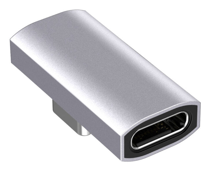 LMP 28212 Winkel-Adapter USB-C zu USB-C – 8K (7680 × 4320) @ 60 Hz, USB4 (40 Gbit/s), PD 240 W – Silber