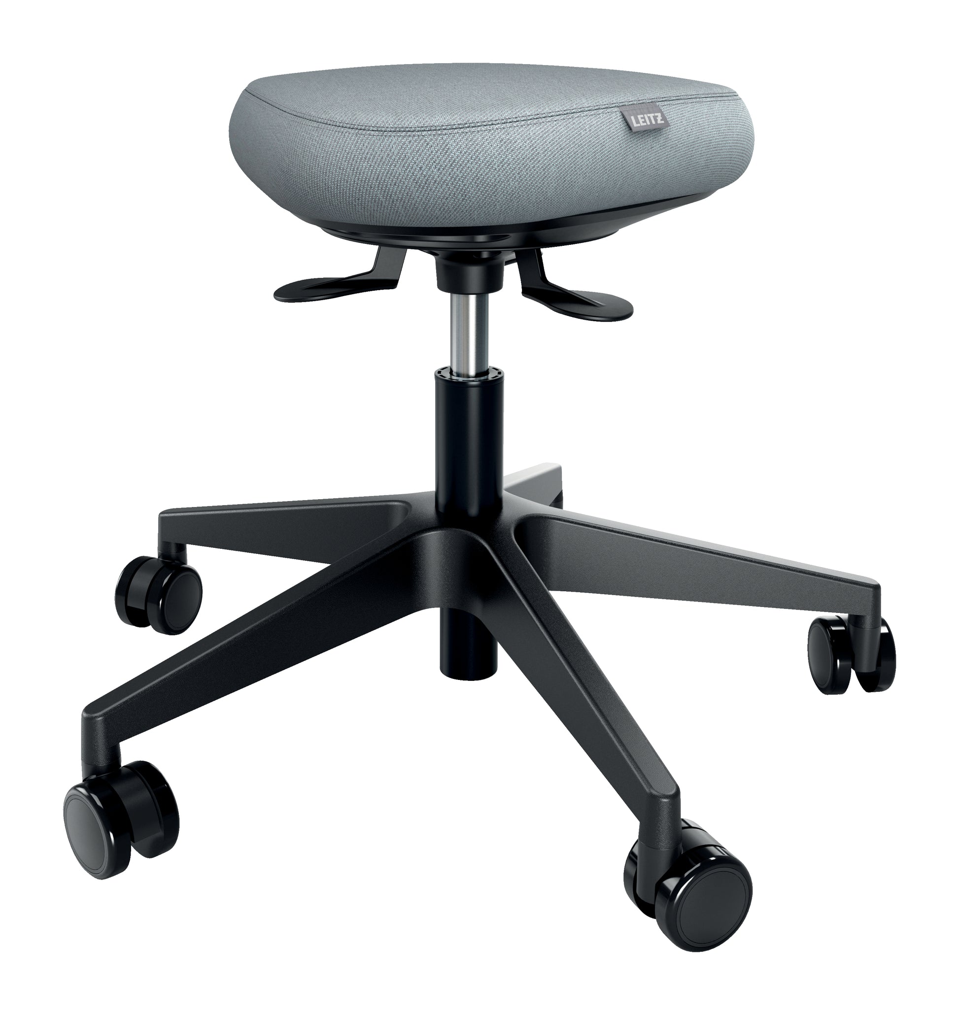Leitz Hocker Ergo Active – Sitzhöhe 47–60 cm, 110 kg, hellgrau