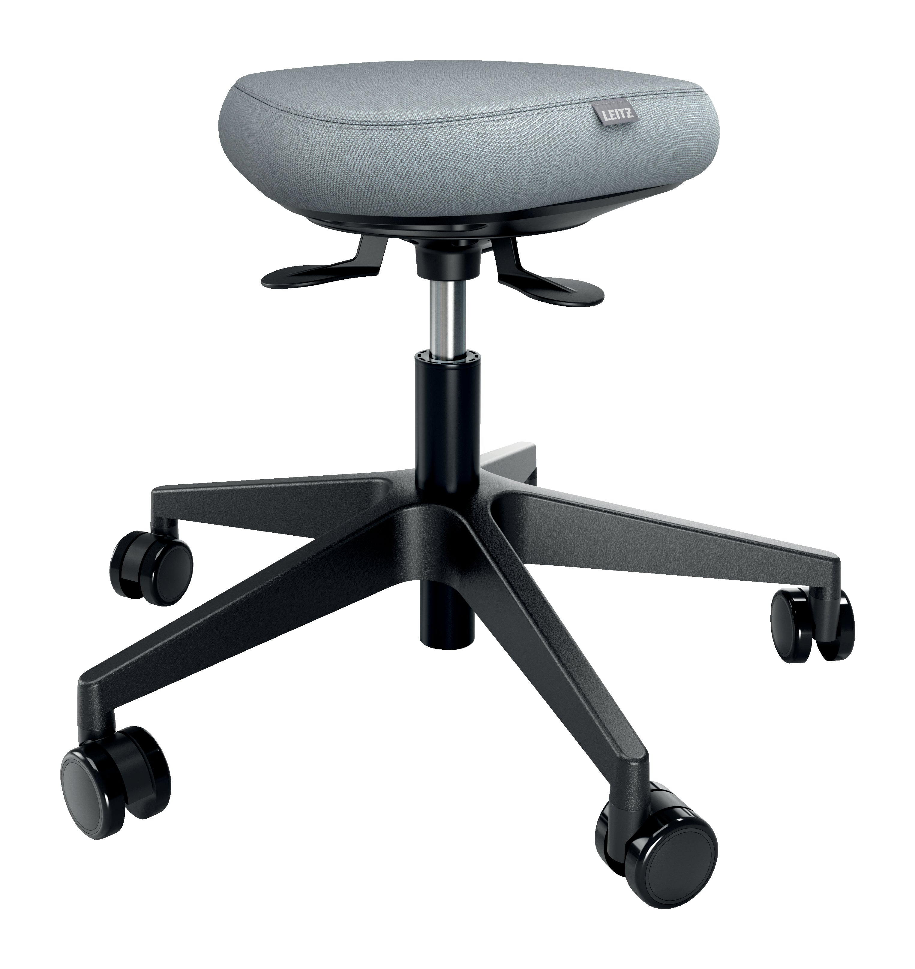 Leitz Hocker Ergo Active – Sitzhöhe 47–60 cm, 110 kg, hellgrau