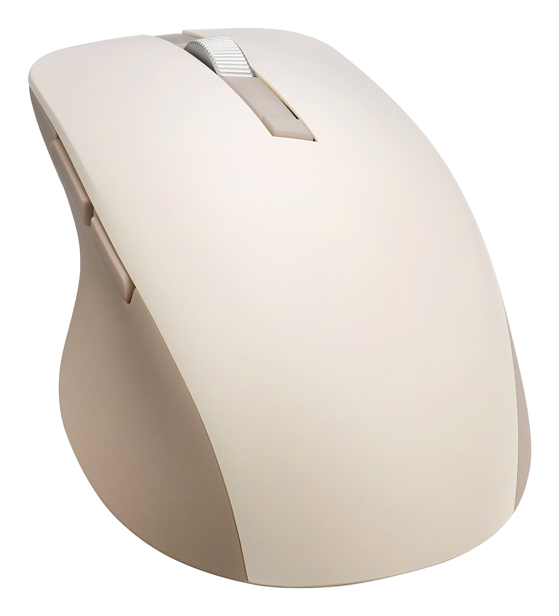 ASUS Smarto Md200 Silent Plus – Maus – Kabellos (Bluetooth/2,4 GHz), 4200 DPI, beidhändig, Beige