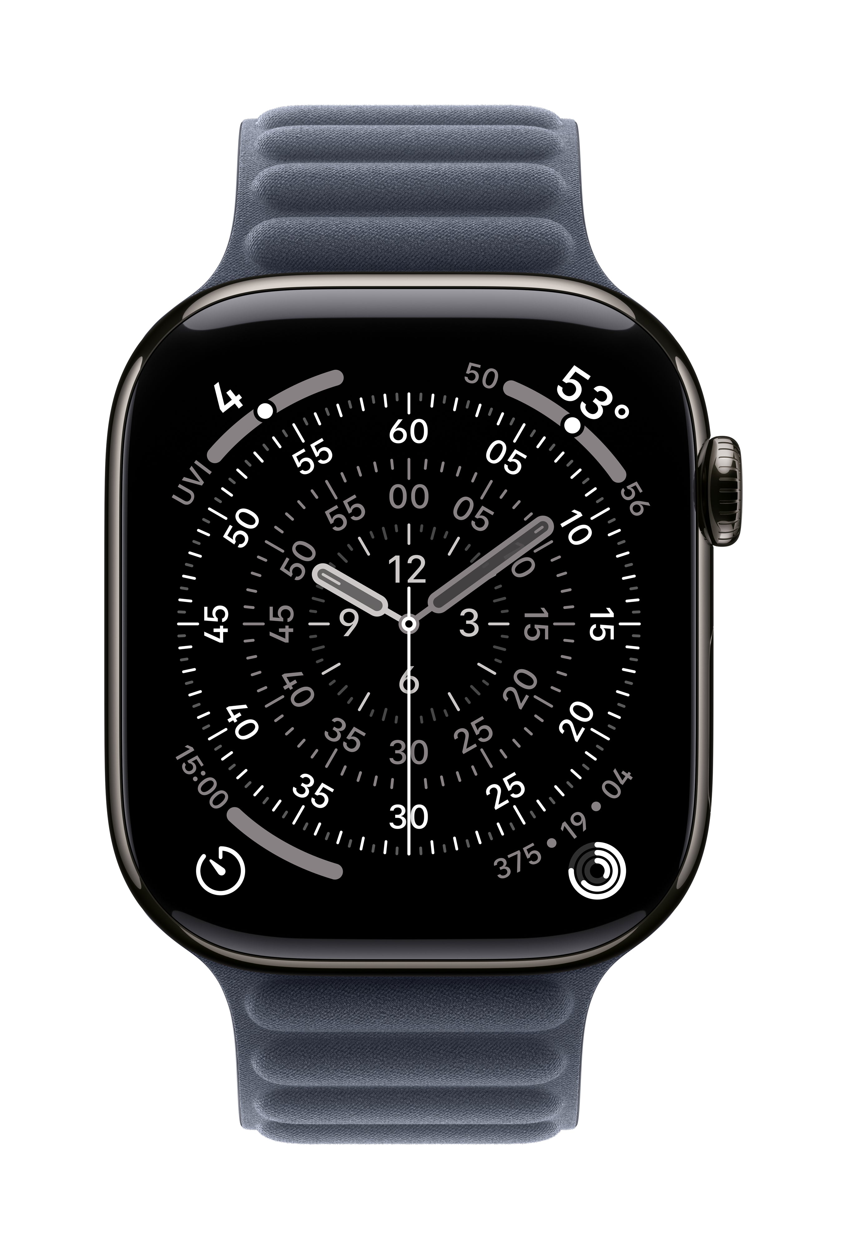 Apple Magnetic Link – Armband – für Apple Watch 46 mm, Blau, M/L, Polyester