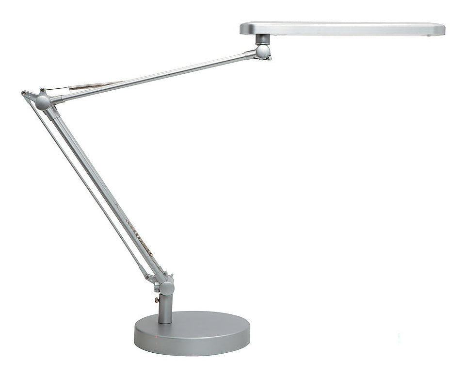Unilux Tischleuchte Mambo LED 2.0 – LED 6,8 W, 680 lm, 3000–5000 K, dimmbar, höhenverstellbar – Grau
