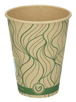 Verive Kaffeebecher Bambuspapier, 3 dl – braun/grün – FSC – 50 Stk.
