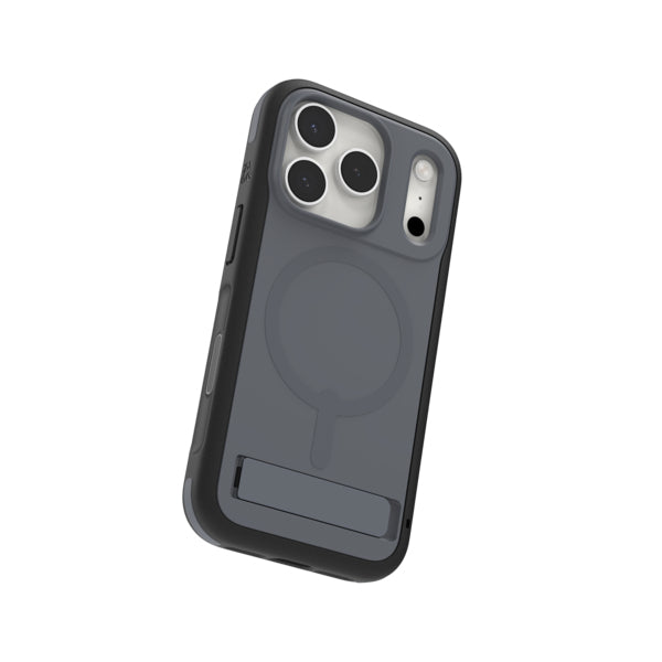 ZAGG Sedona Snap Backcover – für Apple iPhone 17 Pro, mit Ständer, Graphen, Anthrazit, bis 4 m sturzsicher