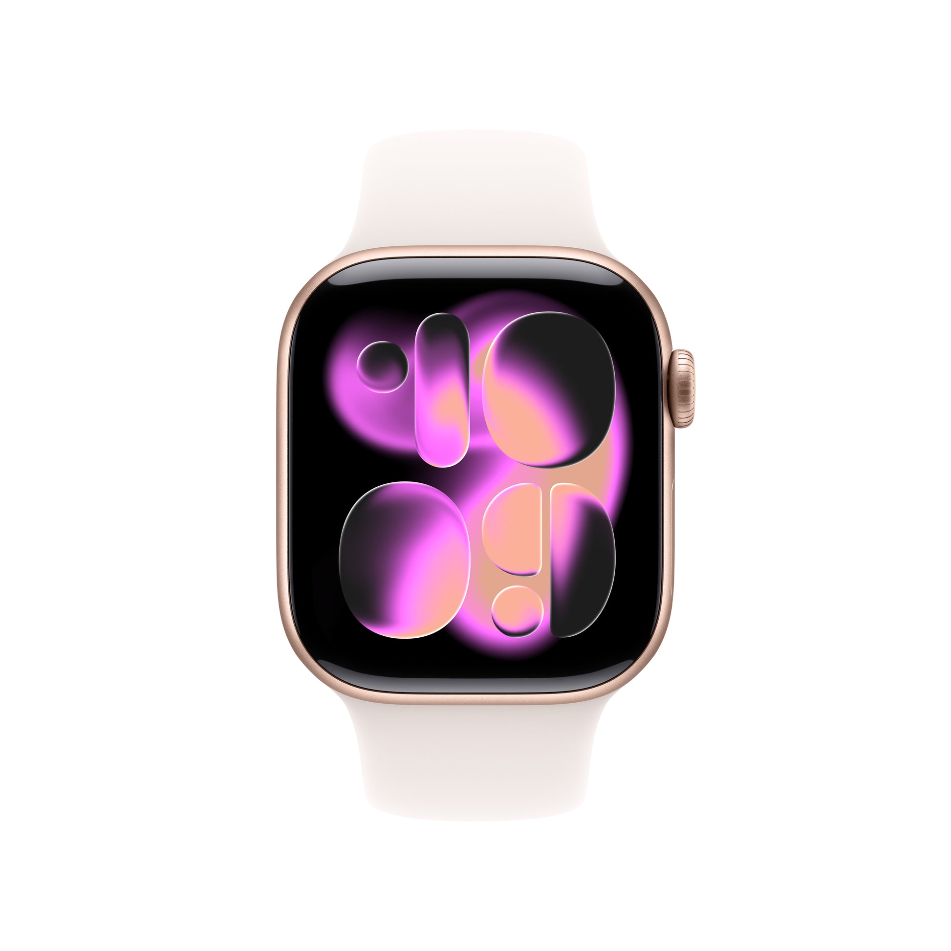 Apple Watch Series 11 42 mm GPS + Cellular – Aluminium, Roségold, Sportarmband, Light Blush, M/L, 50 m