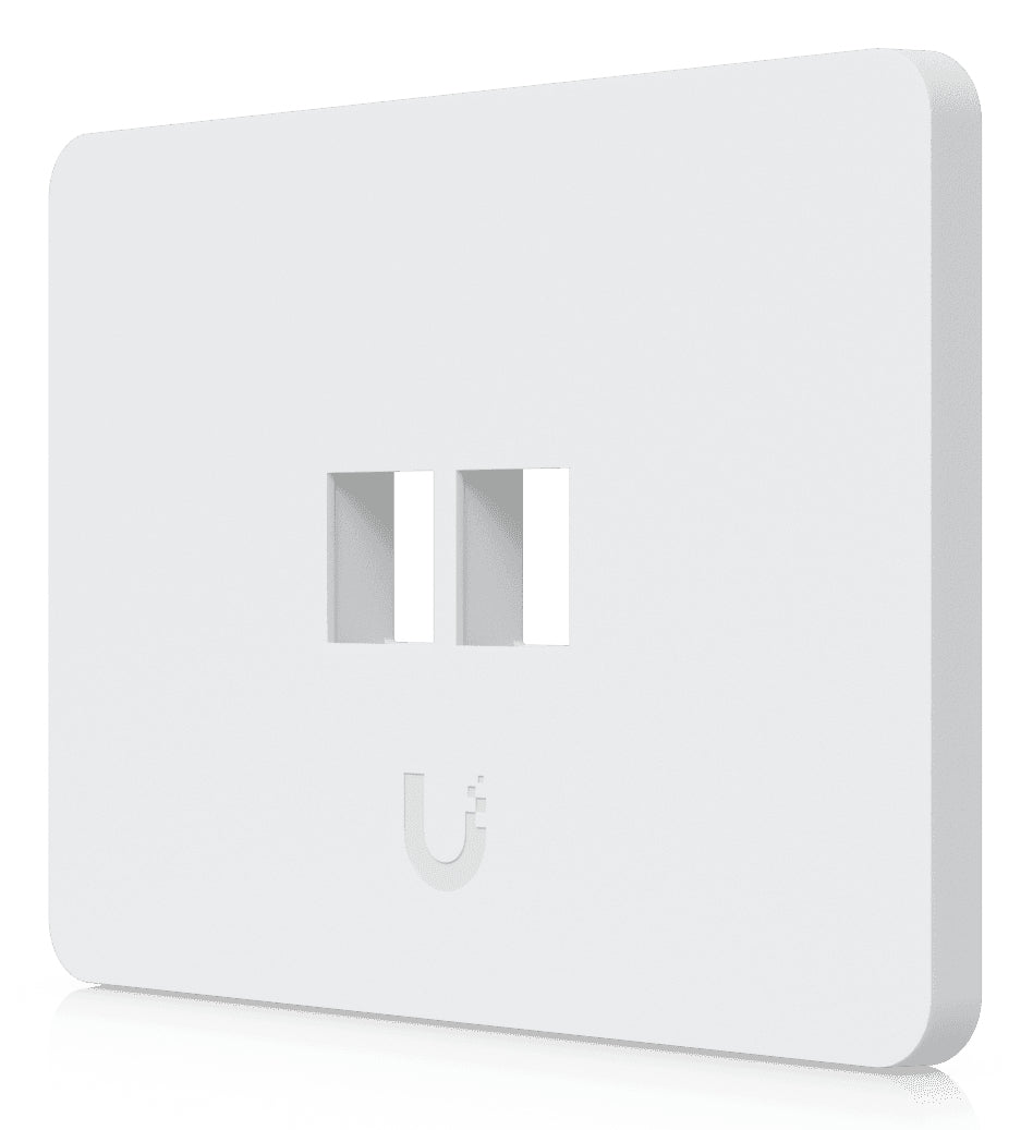 Ubiquiti Keystone-Modul RJ45, 2×RJ-45, Polycarbonat/Stahl, 118×88×9,6 mm, Schrauben enthalten, 4er-Pack – weiss