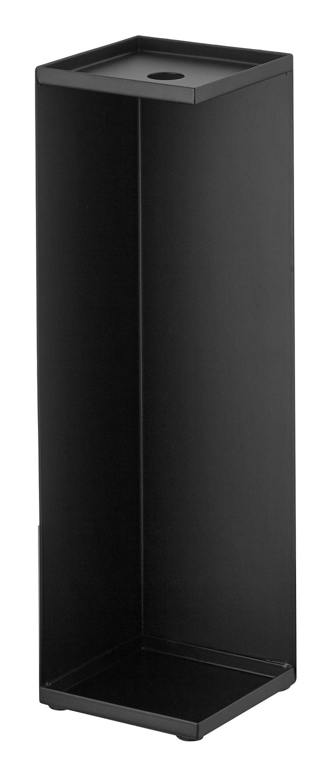 Yamazaki Toilettenpapierständer – Stahl, schwarz, für 3 Rollen, 11,5 × 11,5 × 38,5 cm