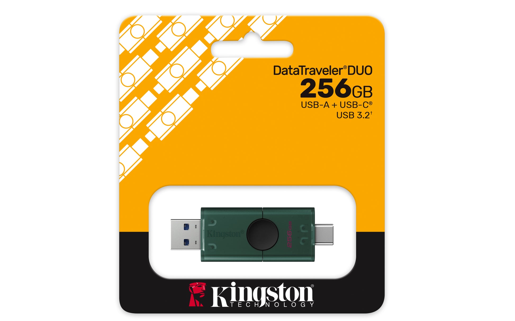Kingston Technology Kingston DataTraveler Duo G2 USB-Stick – 256 GB, USB-A, USB-C, USB 3.2 Gen 1, Dual-Anschluss