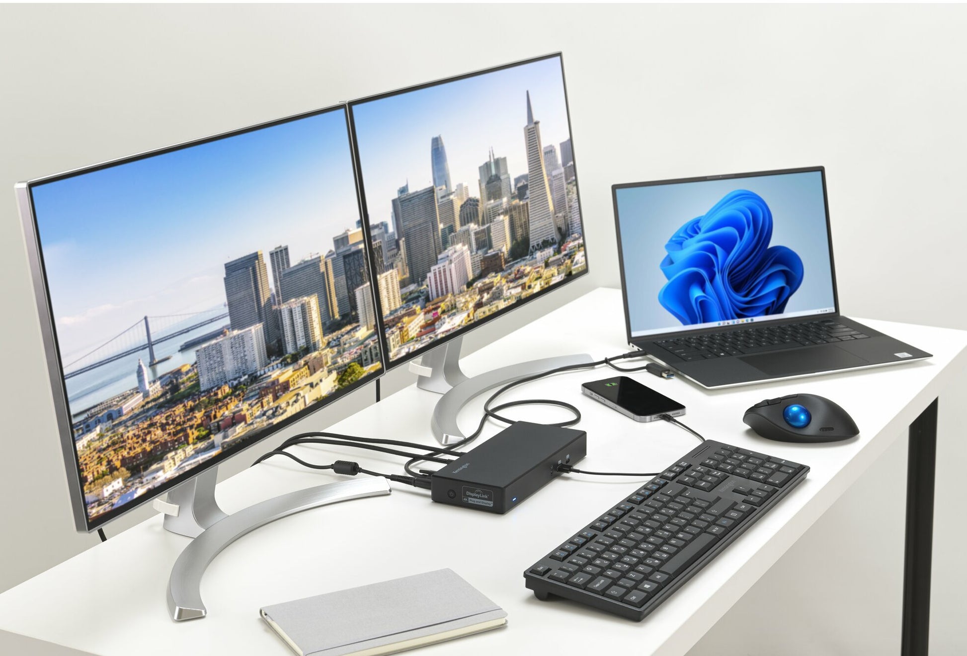 Kensington SD4781P Dockingstation – USB-C, 2× DP, 2× HDMI, 5× USB-A, 100 W PD, GbE, für Windows/Mac/ChromeOS